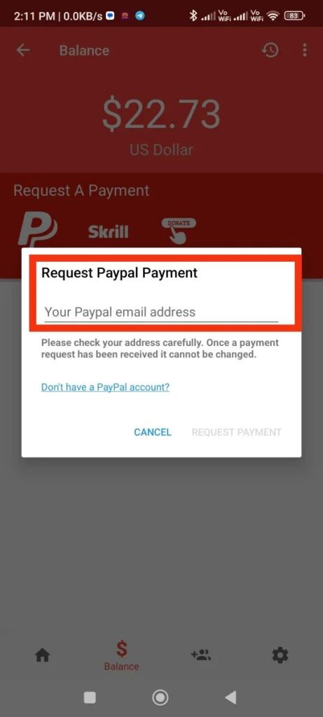 PayPal Register Email 