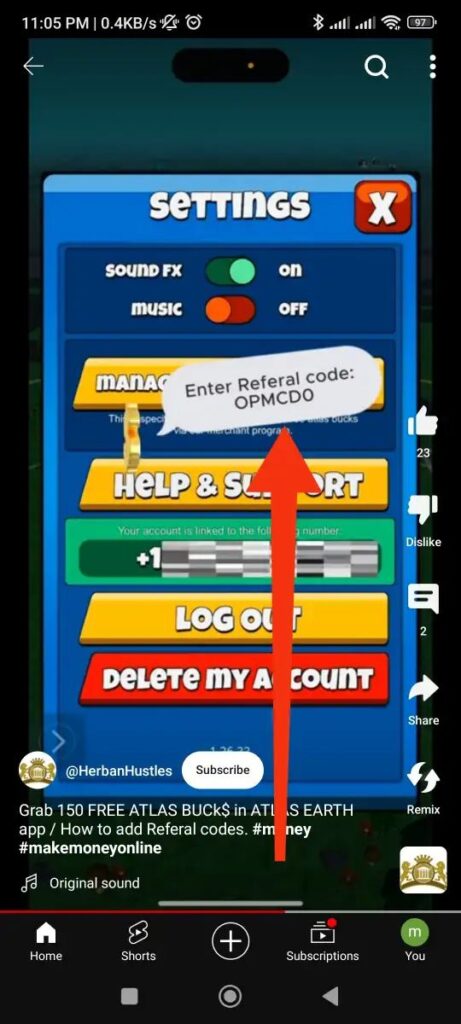 Atlast invite Code - OPMCD0