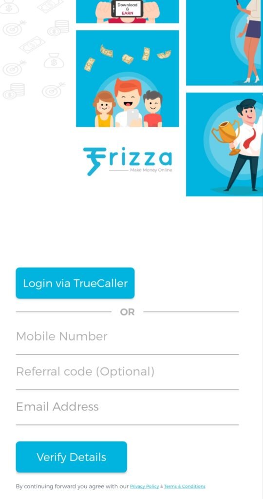 frizza apply referral code