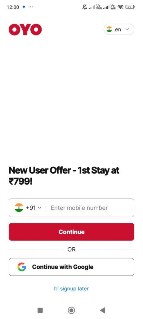 oyo phone verification