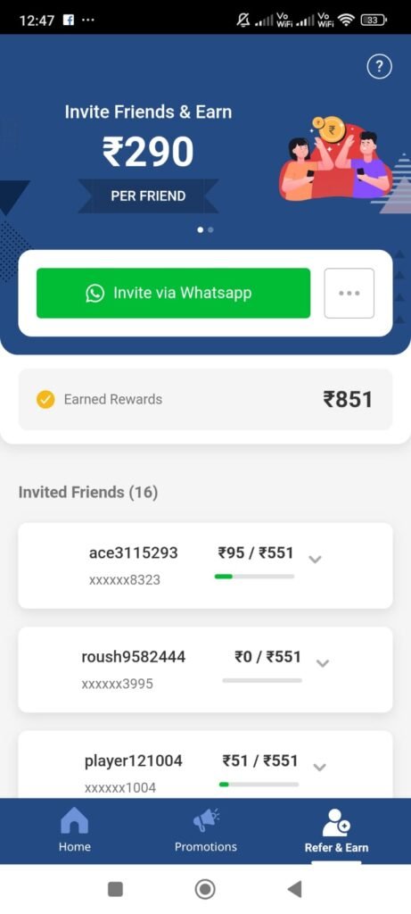 wowzy Refer and Earn